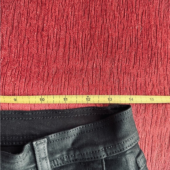 7 for All Mankind Darted Coated Black Jogger Jeans - Picture 4 of 4